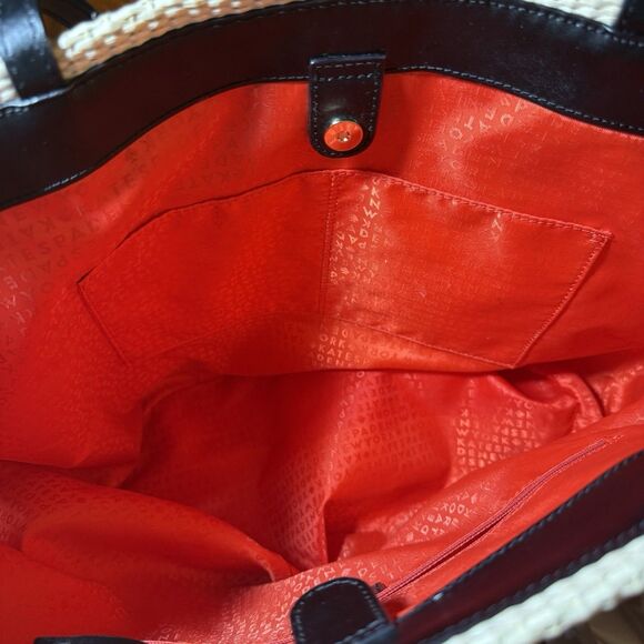 Kate Spade Montigo Avenue Anabette Floral Raffia Tote EUC – 21"x13"x7" - Picture 8 of 10